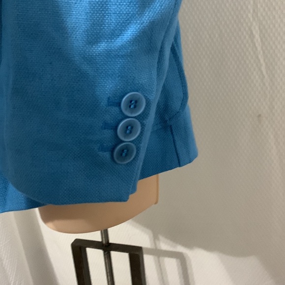 Stile Benetton Double breasted Linen jacket 12 NWT - Picture 3 of 5